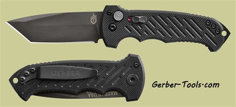 Gerber 06 Auto Knife W Fine Edge Tanto Blade G 10 Handle 30 001296
