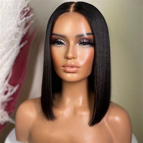 Straight Bob Wig 13x5x1 T Part Lace Wig Short Hair Wigs Front Lace