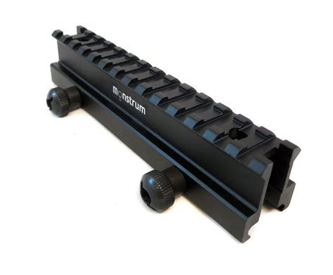 High Profile Picatinny Riser Mount For Scopes And Optics Monstrum Tactical