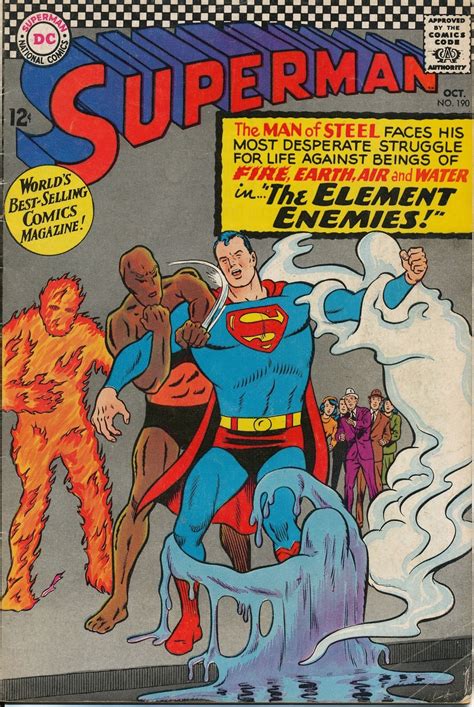 Superman 190 Superman Comic Books Dc Comic Books Silver Age Comics