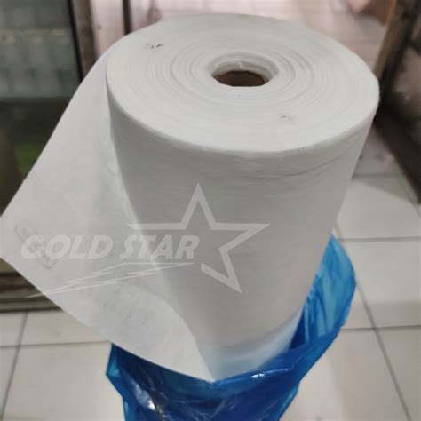 Jual Kain Kapas 50 N 50 F Per Roll Visilin Kain Keras Lem Lapisan Kerah Bordir Kancing