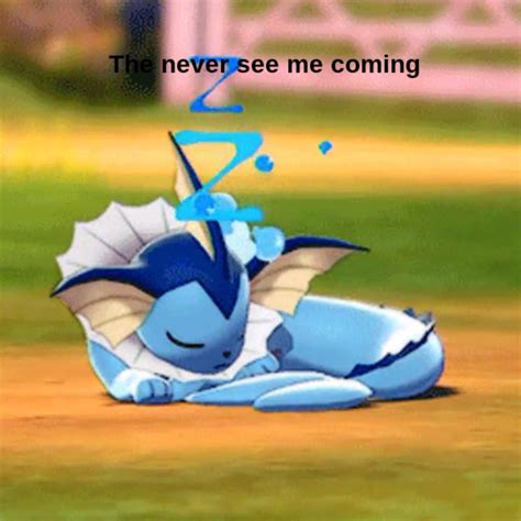 Sleepy Vaporeon Animated  Maker Piñata Farms The Best Meme