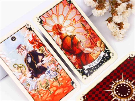 Anime Mystical Manga Tarot Card Deck 78 Cards Pretty Etsy