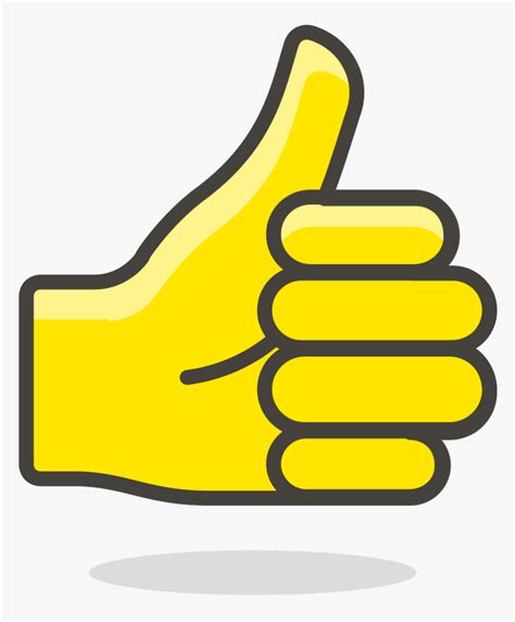 Symbol Emoji Thumbs Up Icon Hd Png Download Kindpng