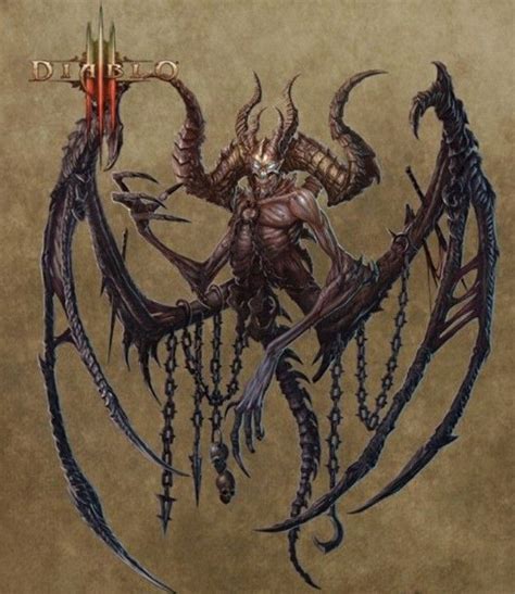 Greater Evil Mephisto Lord Of Hatred Diablo 3 Fantasy Monster