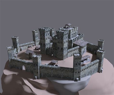 Castle 3d Model Cgtrader