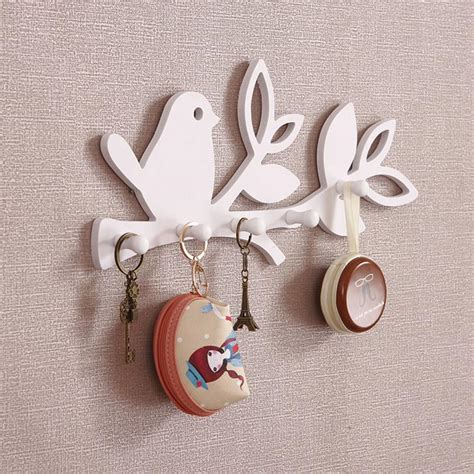 Maybe you would like to learn more about one of these? Bird/love design DIY decorative wall shelf with hook key holder wall mounted storage rack shelf ...