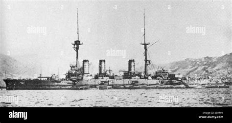Japanese Battleship Aki In Dec 1915 Stock Photo Alamy