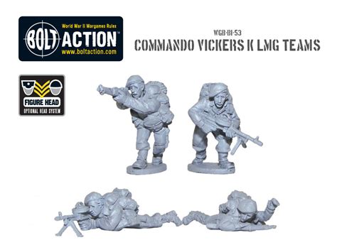 New Bolt Action Commandos With Vickers K Lmgs Warlord Games