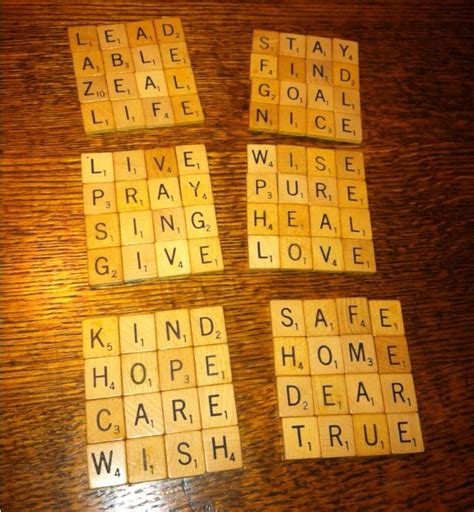 How To Make Scrabble Tile Diy Coasters Green With Decor Artofit
