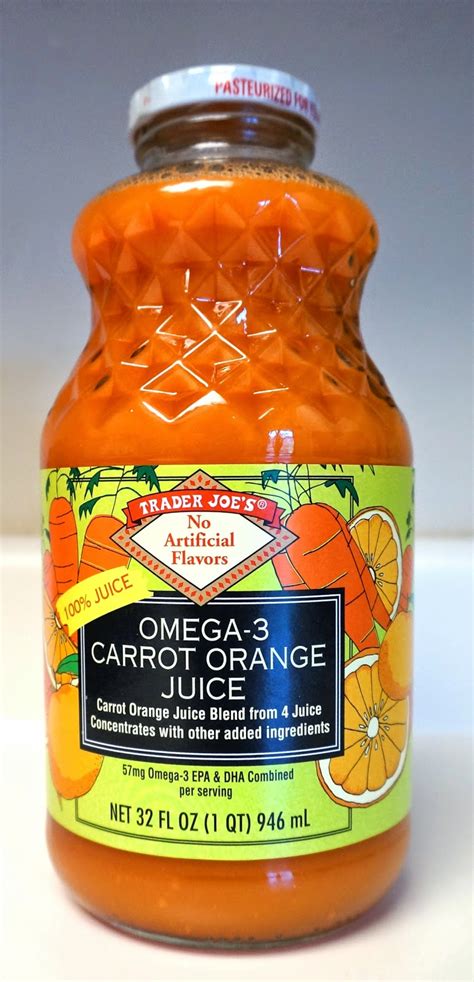 Exploring Trader Joes Trader Joes Omega 3 Carrot Orange Juice