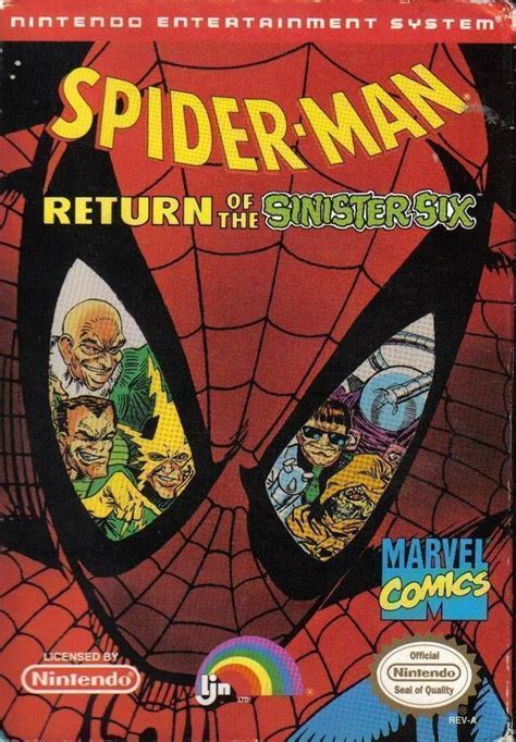 Spider Man Return Of The Sinister Six Free ROMs Emulators Download For NES SNES DS GBC