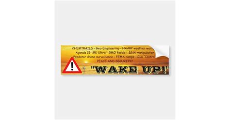 Wake Up Bumper Sticker Zazzle