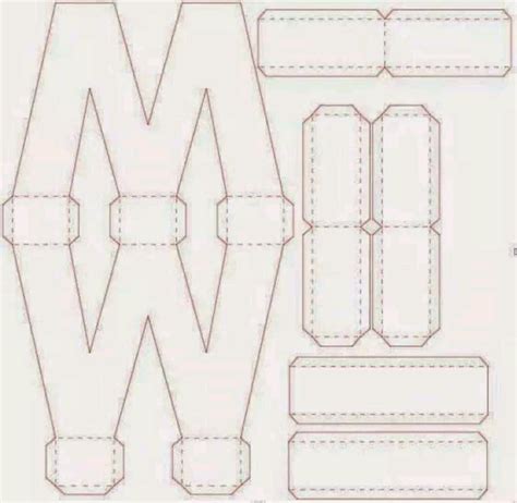 Letras Do Alfabeto 3d Com Molde Para Imprimir Como Fazer Artesanato