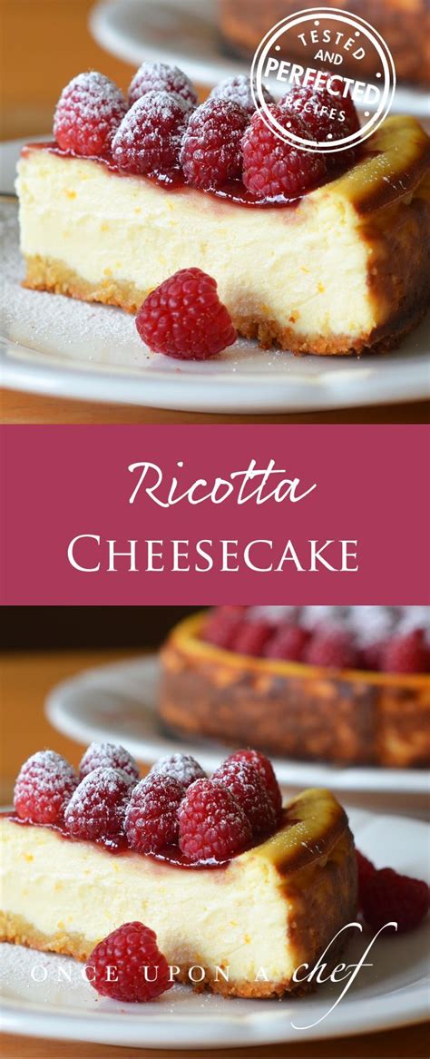 Ricotta Cheesecake With Fresh Raspberries Once Upon A Chef Recipe