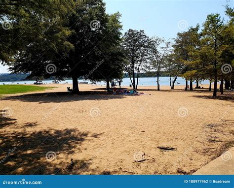 Sandy Beach On Greers Ferry Lake At Heber Springs Editorial Photography