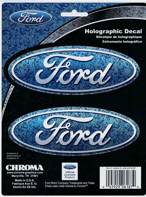 Ford Oval Racing Decal Sheet Of 2 Crashdaddy Racing Decalscrashdaddy