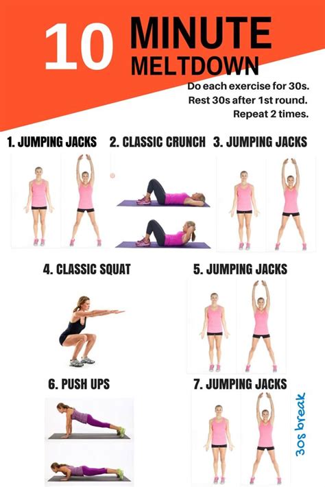 10 Minute Workouts For Busy People Who Want A Better Body 10 Minute Workout Workout For