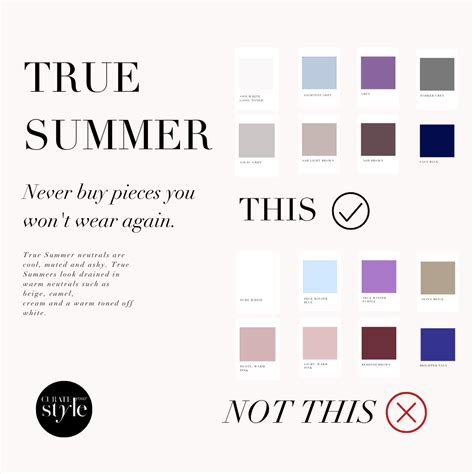 The True Summer Palette Guide For Curate Your Style In Soft Summer Colors Cool