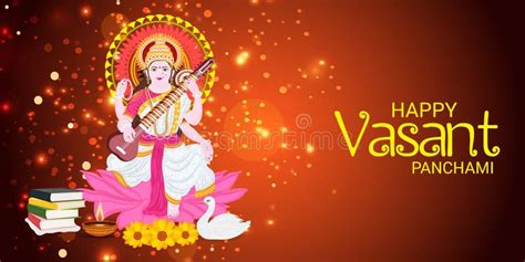 Happy Vasant Panchami Stock Illustration Illustration Of Poster 107602086