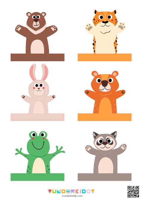 Cut Out Finger Puppet Template