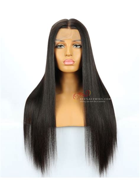 22 130 Density Silky Straight Brazilian Virgin Hair Lace Front Wig Cws171