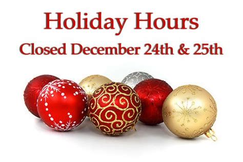 Holiday Hours Closed December 24 And 25 Beanys Auto