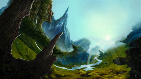 Pictures Of Fantasy Landscapes Fantasy Landscape Painting By