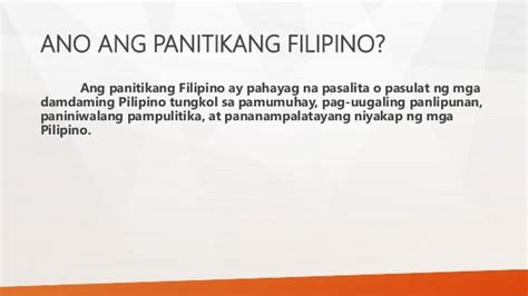 Ang Ating Panitikang Filipino