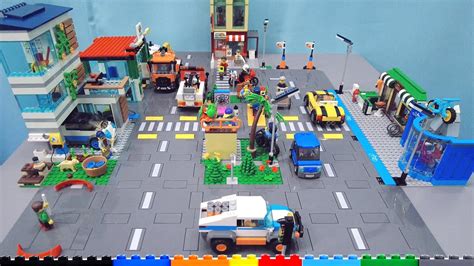 All Five Lego City 2021 Road Plate Sets Connected Together Youtube