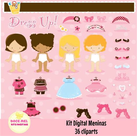 Kit Digital Meninas Elo7 Produtos Especiais