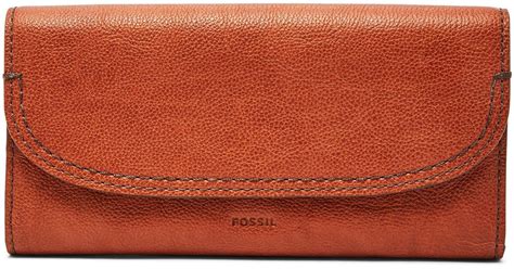 Fossil Leather Cleo Clutch Wallet Brandy Save 2 Lyst
