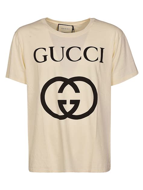 Gucci Logo T Shirt In Sunkissed Black Modesens Tshirt Logo T Shirt Mens Tshirts