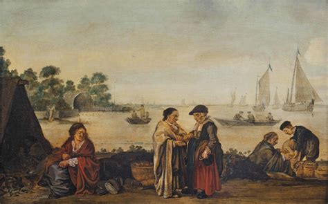Arent Arentsz., called Cabel (Amsterdam 1585/86-1631) , A river landscape with a fisher woman 
