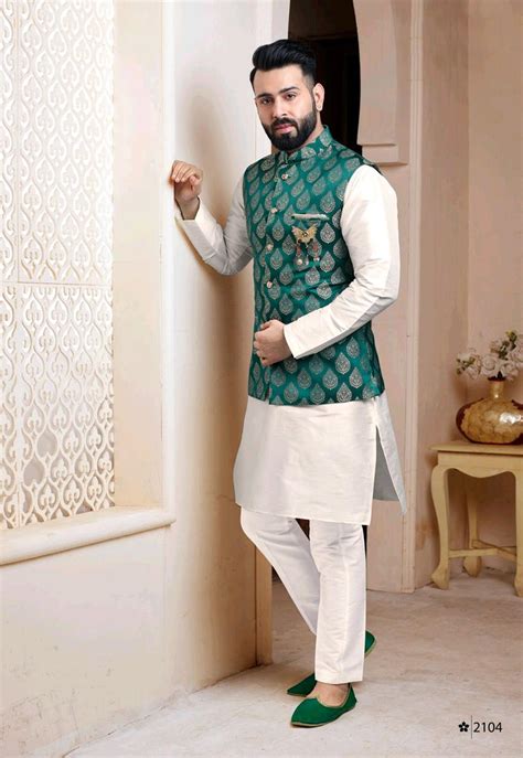 Indian Designer Wedding Wear Men Kurta Pajama With Modi Etsy