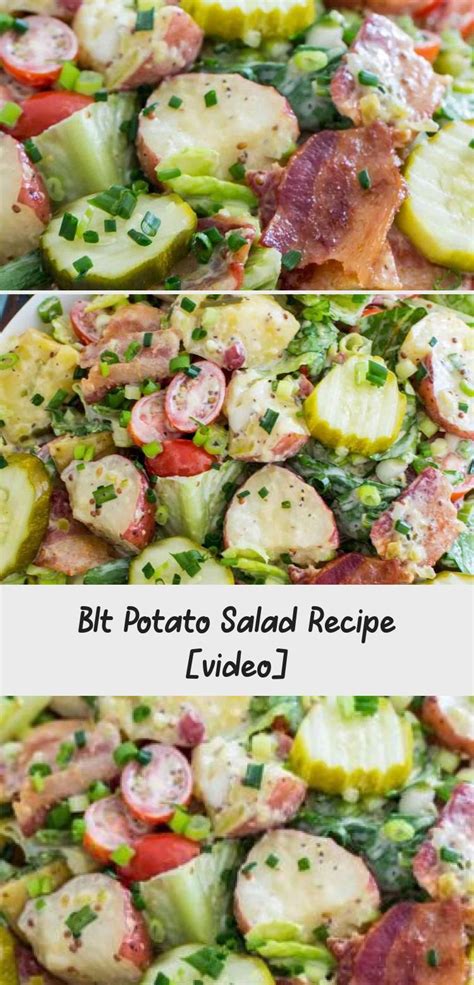 Filled with avocado and black beans. BLT Potato Salad is the perfect potluck recipe, creamy ...