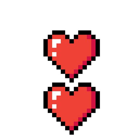 Pixilart Minecraft Hearts By Anonymous