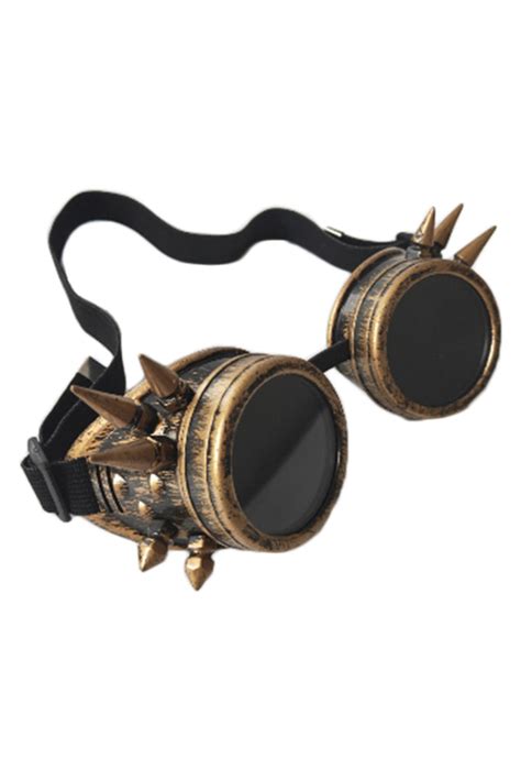 atomic bronze steampunk spiked goggles atomic jane clothing
