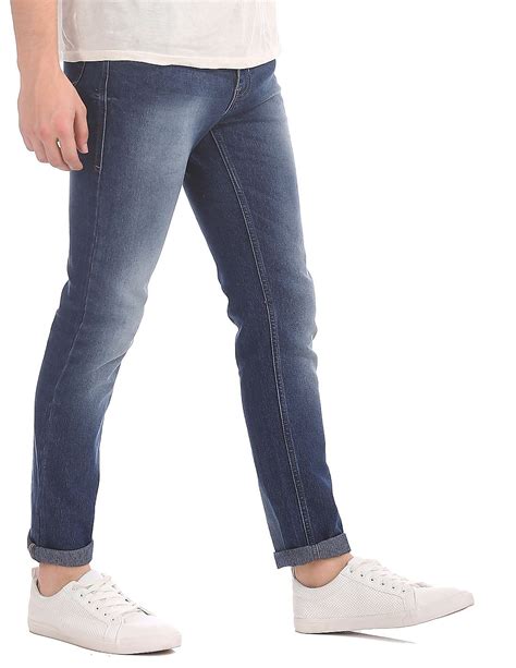 Buy Men Blue Jackson Skinny Fit Stone Wash Jeans Online At