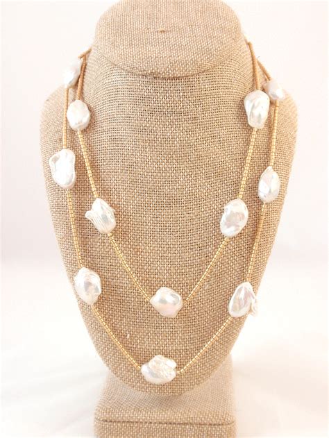 Le511 39″ Baroque Pearl Necklace The Island Pearl