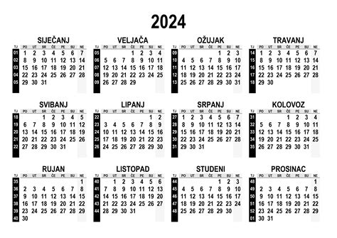 Kalendar 2024 Kalendarisu