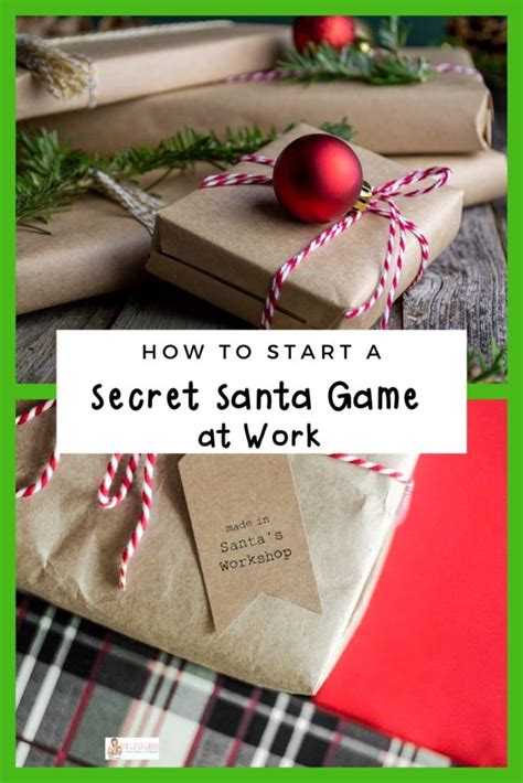 How To Do A Secret Santa Draw At Work With Free Printables Secret