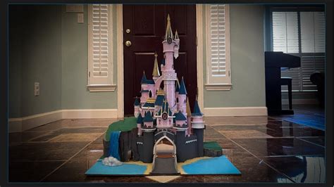 Disneyland Paris Castle Cardboard Model Youtube