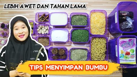 Tips Menyimpan Bumbu Dapur Dan Bahan Masakan Agar Awet Youtube