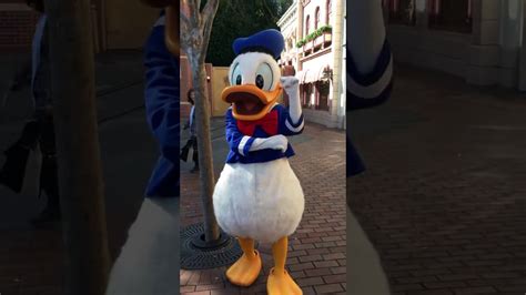 Donald Duck Dancing At Disneyland Youtube