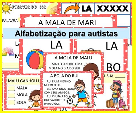 Atividades De Alfabetização Para Autistas Em Pdf Para Baixar