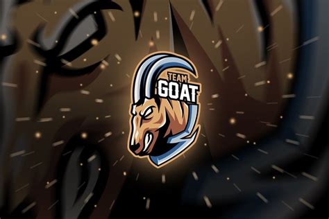 The Team Goat Logo Is Shown On A Dark Background