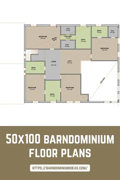 Design Your Own 50x100 Barndominium Floor Plans With Shop These Models