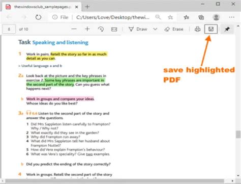 How To Highlight Text In Pdf Documents In Microsoft Edge Browser