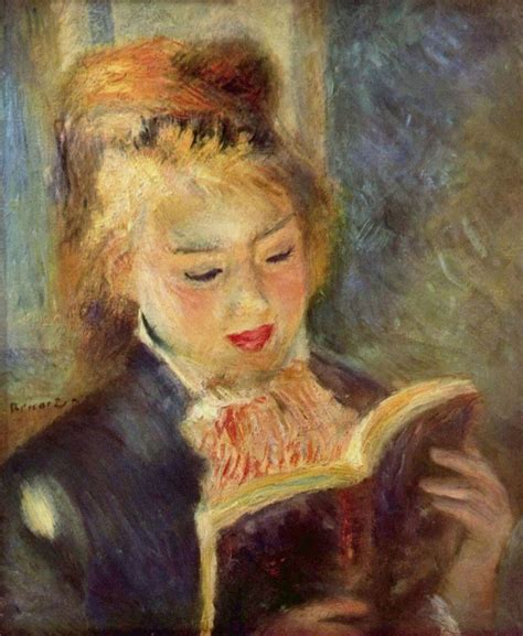 Girl Reading By Pierre Auguste Renoir 1874 1876 Oil On Canvas Musee